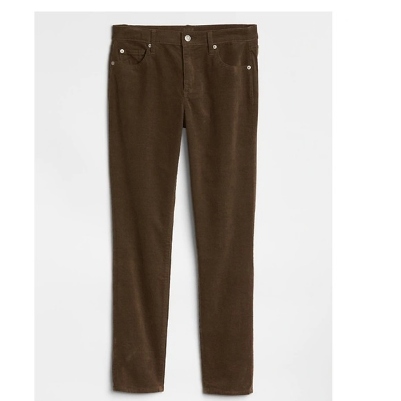 NWT GapF Mid Rise True Skinny Cords 26 Black c184 - Picture 3 of 3